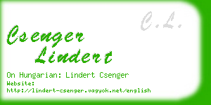 csenger lindert business card